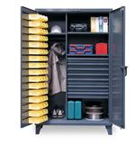 Strong Hold - 46-WBD-243-7DBLD - Industrial Uniform Cabinet with Bin Storage and 7 Drawers