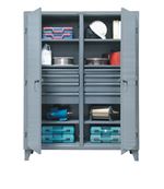 Strong Hold - 56-DS-246-8DB - Double Shift Industrial Cabinet with 8 Drawers