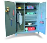 Strong Hold - 56-W-244-4DB-PB - Industrial Uniform Cabinet with 4 Drawers