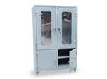 Strong Hold - 66-4DLD-248 - Clear View Cabinet with Lower Solid Doors