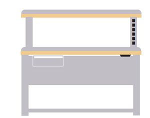 ALE/R5102-BTB7230 - Lista Align Combination 72 Butcher Block Top