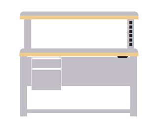 ALE/R5202-PLB6030 - Lista Align Combination 60 Plastic Lam. Top