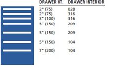 MP0900-0701FA - Lista MP Cabinet w/ Drawer Layouts