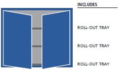 MW0900-0304D - Lista MW Door Cabinet Combination