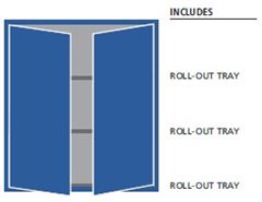 MW1225-0301D - Lista MW Door Cabinet Combination