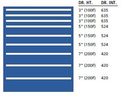 MW1350-0902FB - Lista MW Cabinet w/ Drawer Layouts