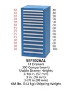 SEP3026AL - XSEP3026AL - Vidmar Model 340 Cabinet Combination