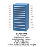 SEP3110AL - XSEP3110AL - Vidmar Model 340 Cabinet Combination