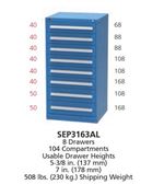 SEP3163AL - XSEP3163AL - Vidmar Model 340 Cabinet Combination