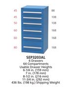 SEP3203AL - XSEP3203AL - Vidmar Model 340 Cabinet Combination