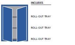 ST0900-0304D - Lista ST Door Cabinet Combination