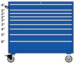 TSDW1050-0907-M Lista 1050 single bank mobile toolbox