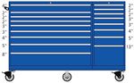 TSDWMP1050-1703-M Lista mobile 1050 two bay toolbox