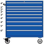 TSMS1050-0906-M Lista 1050 single bank mobile toolbox