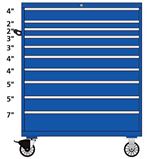 TSMS1225-1026-M Lista 1225 single bank mobile toolbox