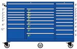 TSTB1050-2601-M Lista 1050 triple bank mobile toolbox