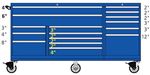 TSTB750-1601-M Lista 750 triple bank mobile toolbox