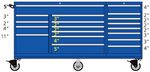 TSTB750-1901-M Lista 750 triple bank mobile toolbox