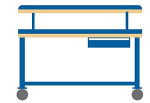 WB2103-GLS4830 - Lista Mobile Workbench Combination