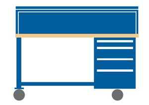 WB2202-BTS6030 - Lista Mobile Workbench Combination