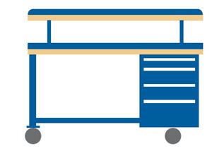 WB2203-BTS6030 - Lista Mobile Workbench Combination