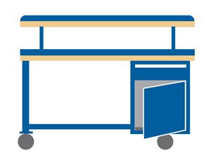 WB2303-GLS4830 - Lista Mobile Workbench Combination