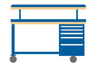 WB2403-BTS4830 - Lista Mobile Workbench Combination