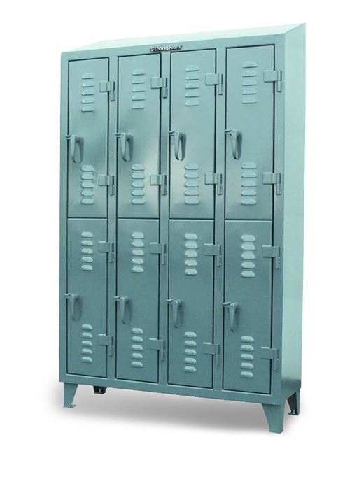 Slope-Top - 46-18-2TSL-SL Compartments Strong Locker - Industrial 8 with Hold
