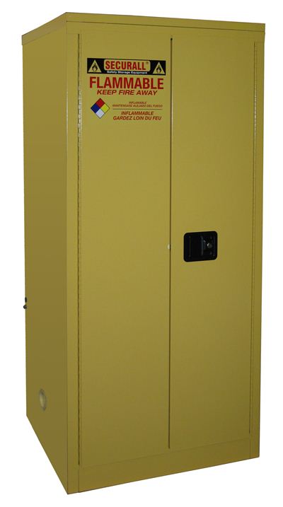 A160 - Securall 60 Gal. Flammable Storage Cabinet, Self-Latch Standard ...