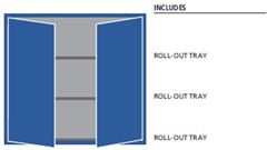 DW1225-0301D - Lista DW Door Cabinet Combination