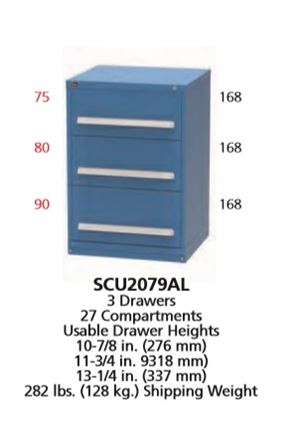 SCU2079AL - Vidmar Model 245 Cabinet Combination