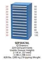 SEP3047AL - XSEP3047AL - Vidmar Model 340 Cabinet Combination