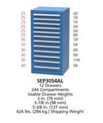 SEP3054AL - XSEP3054AL - Vidmar Model 340 Cabinet Combination