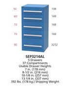 SEP3214AL - XSEP3214AL - Vidmar Model 340 Cabinet Combination