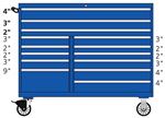 TSDW09C06-1401FL-M Lista 900 double bank mobile toolbox