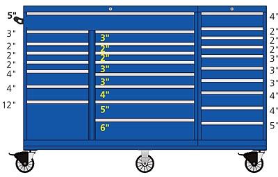 Tstb1050 2601 M Lista 1050 Triple Bank Mobile Toolbox